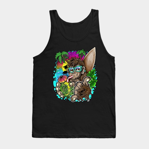 Surfs up Sasquatch Tank Top by Squatchyink